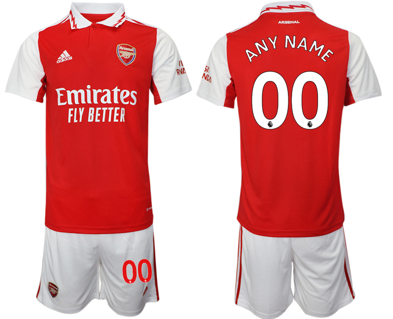 Men's Arsenal F.C Custom 2023 Red Home Soccer Jersey Suit Men's Arsenal F.C Custom 2023 Red Home Soccer Jersey Suit
